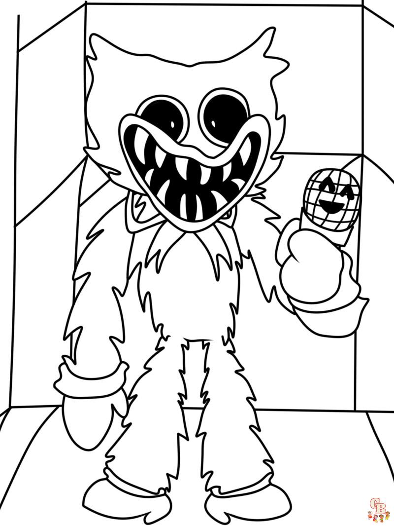 Huggy Wuggy Coloring Pages 4
