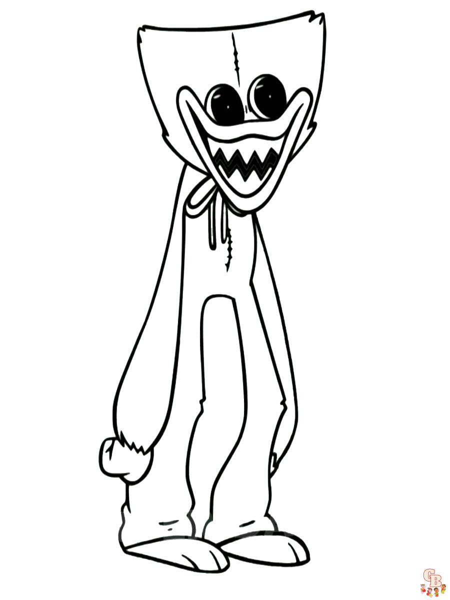 Huggy Wuggy Coloring Pages 6