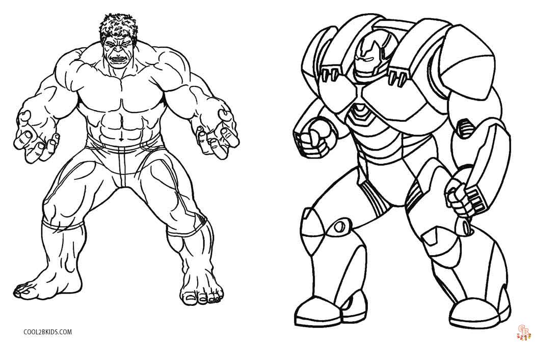 Hulk Buster coloring pages 10