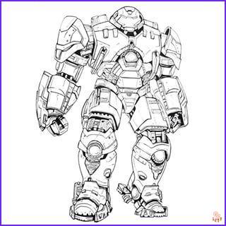 Hulk Buster coloring pages 4