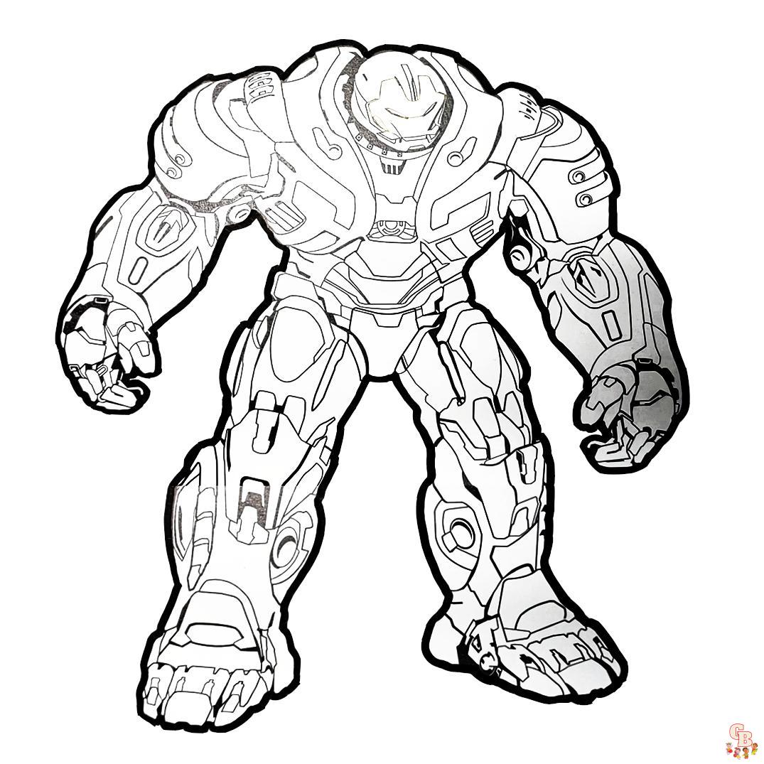 Hulk Buster coloring pages 5