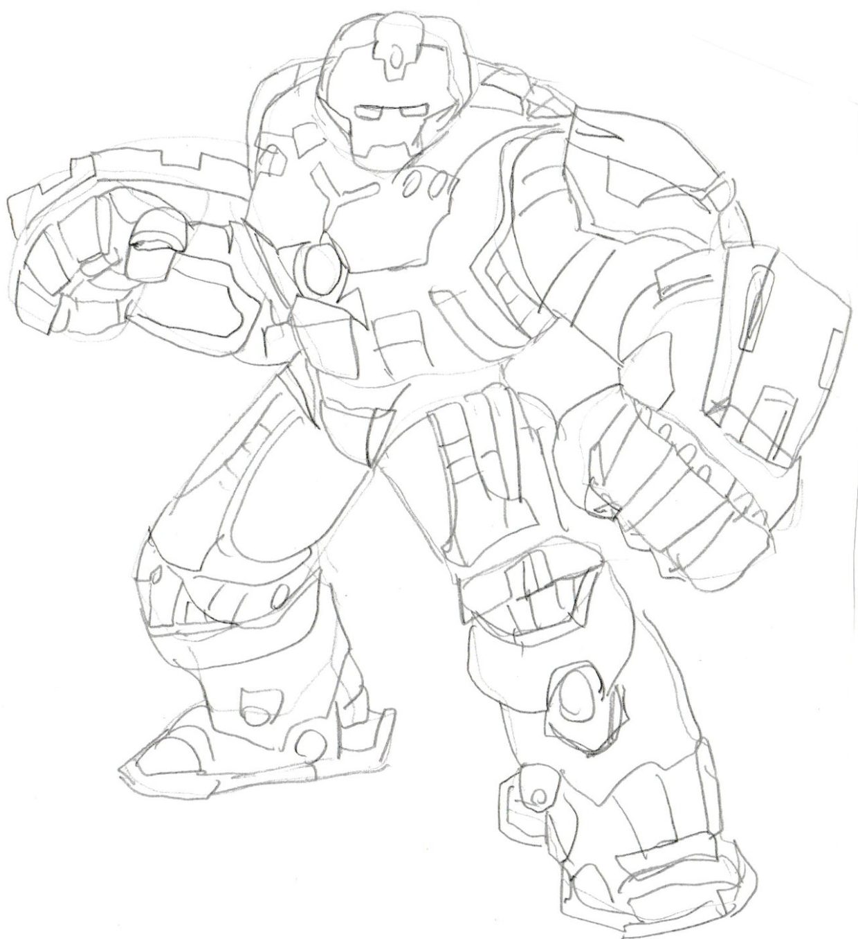 Hulk Buster Printable and Free Coloring Pages for Kids
