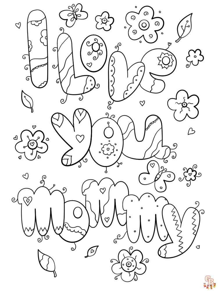 I Love You Coloring Pages 14