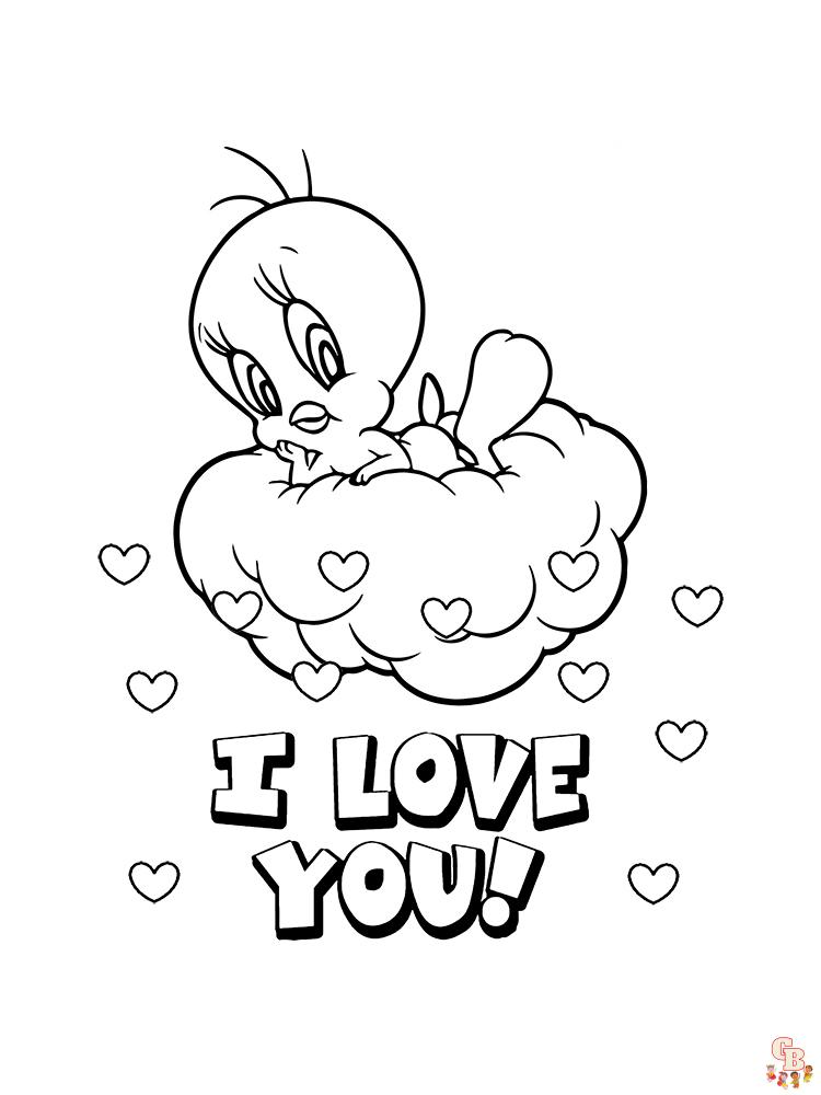 I Love You Coloring Pages 16