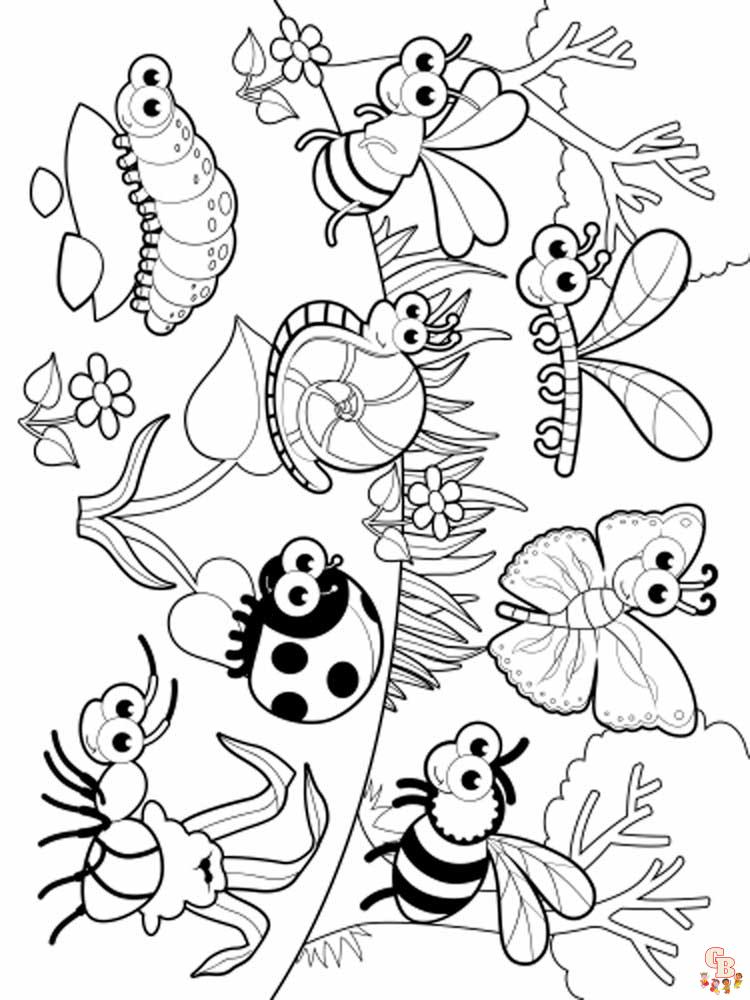 Insect Coloring Pages 2