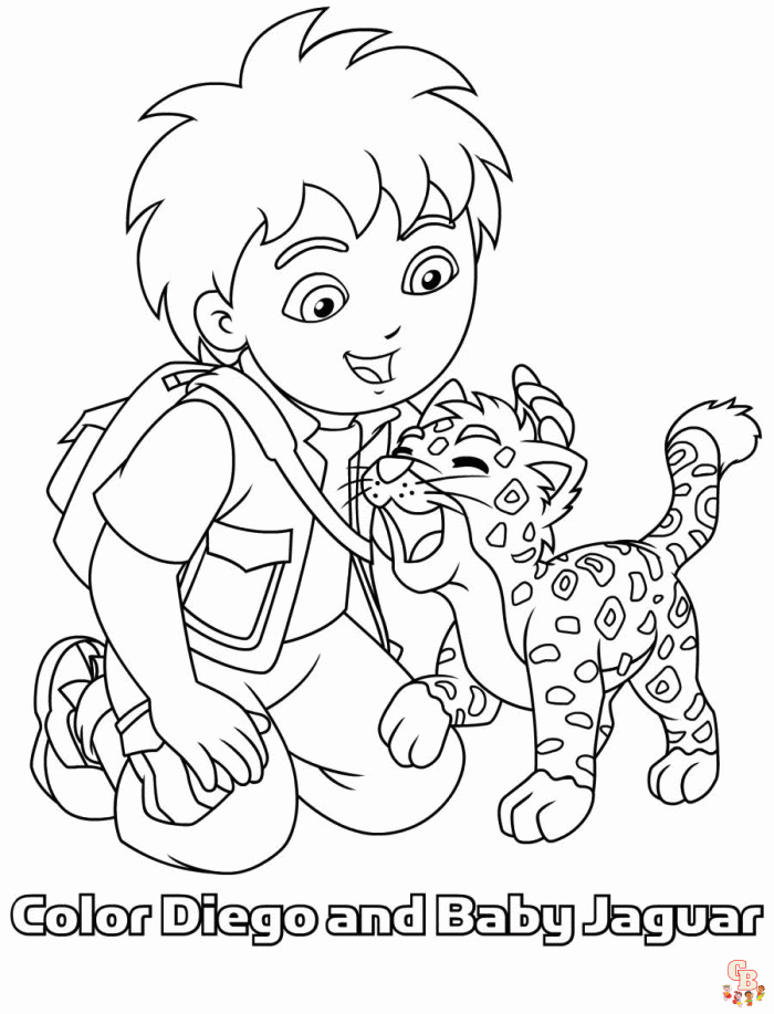 Jaguar coloring pages 2