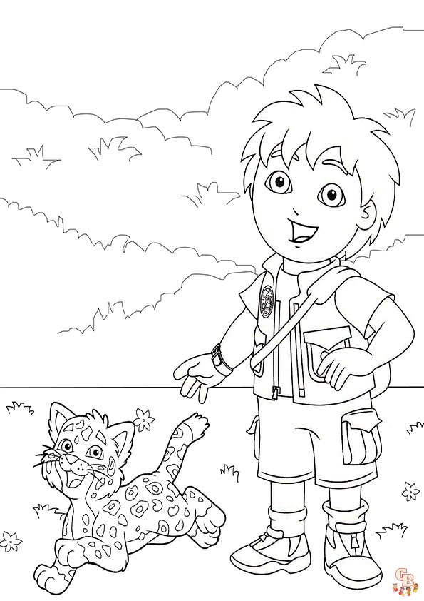 Jaguar coloring pages 3