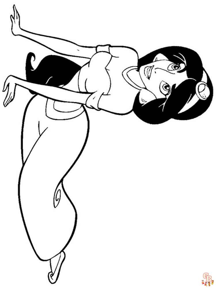 Jasmine Coloring Pages 15
