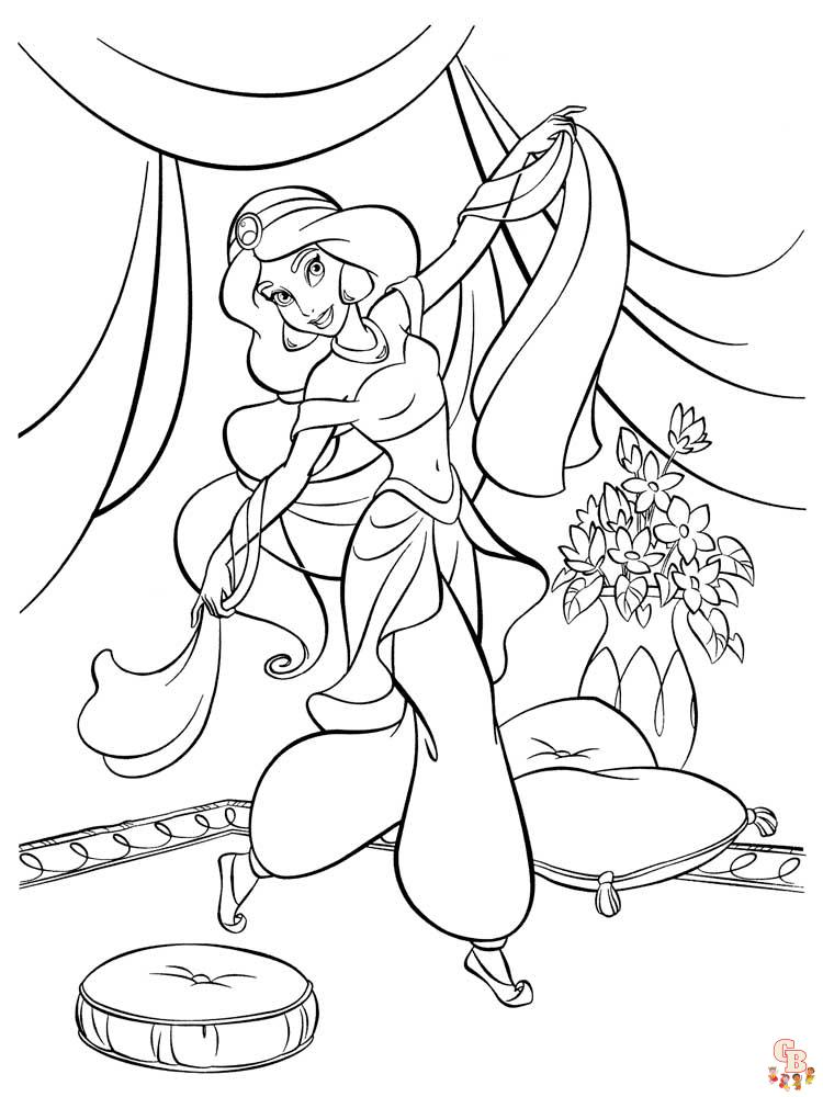 Jasmine Coloring Pages 20
