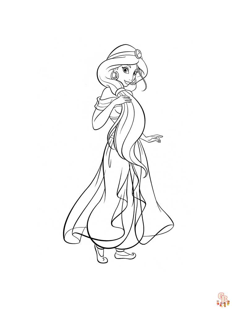 Jasmine Coloring Pages 21