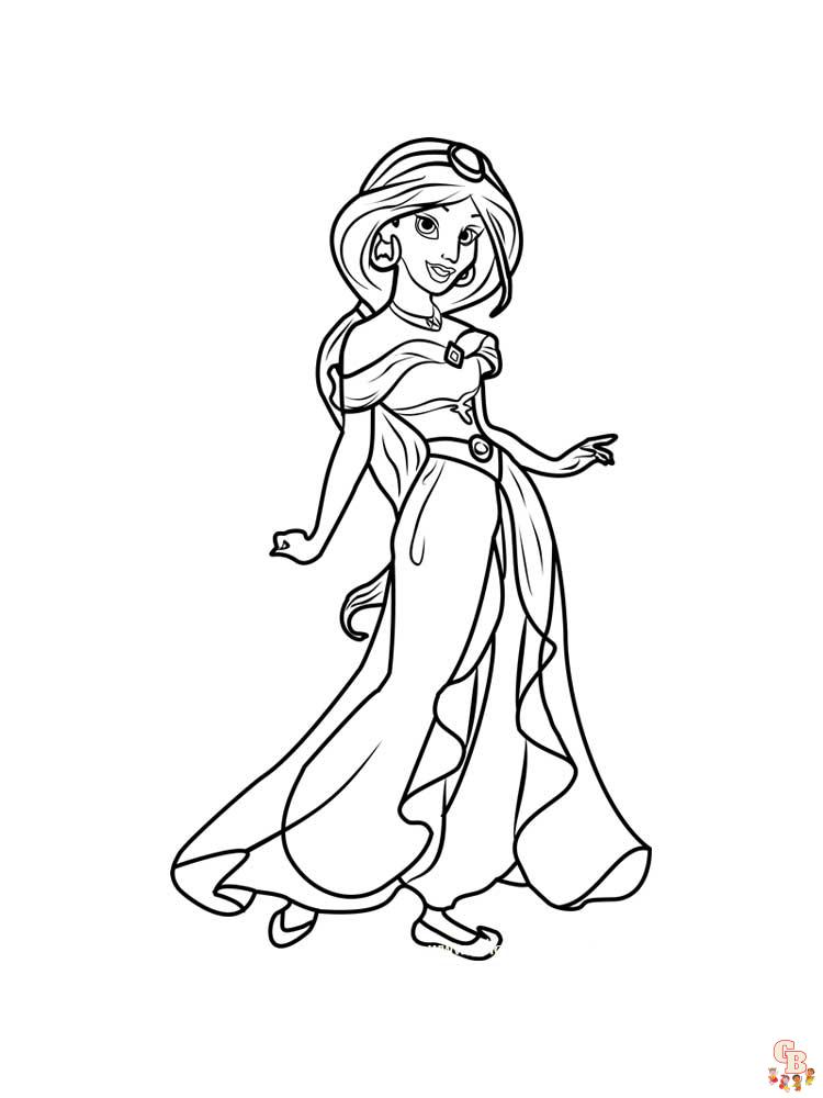 Jasmine Coloring Pages 23
