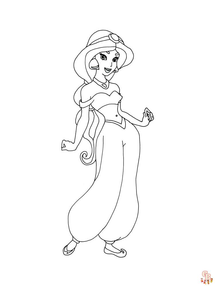 Jasmine Coloring Pages 24
