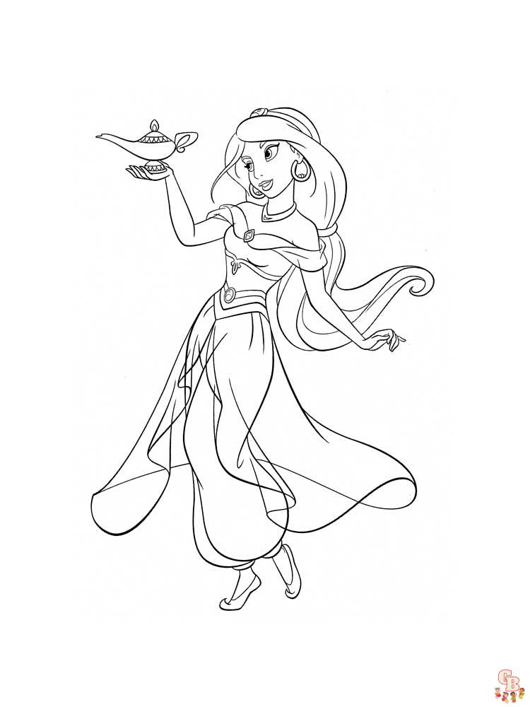 Jasmine Coloring Pages 25