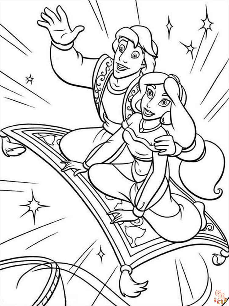 Jasmine Coloring Pages 5