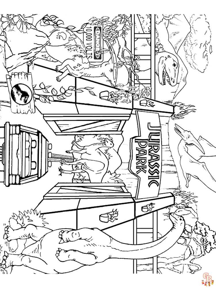 Jurassic World Coloring Pages 10