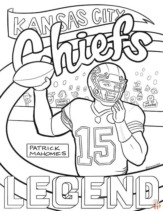 Kansas City Chiefs Coloring Pages 6