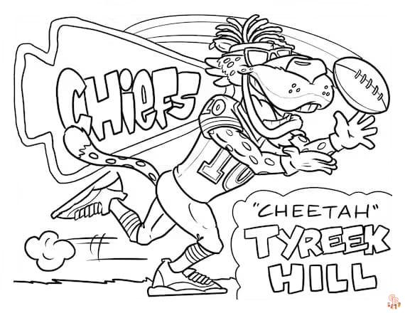 Kansas City Chiefs Coloring Pages 7