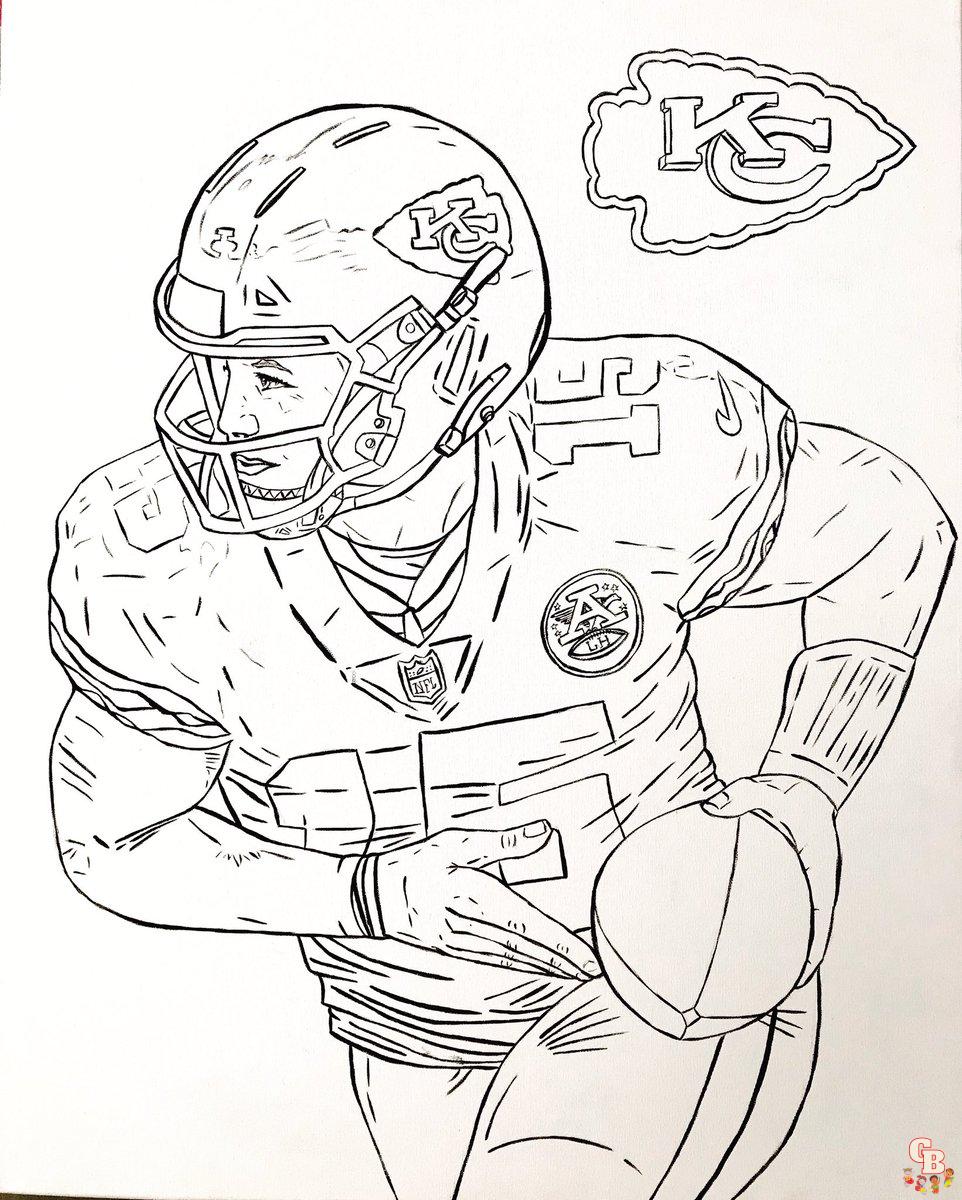 Kansas City Chiefs Coloring Pages 9