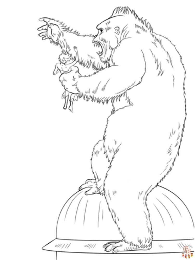 King Kong Coloring Pages 10