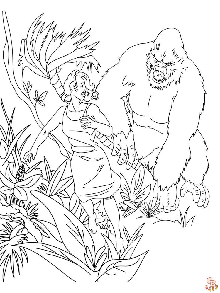King Kong Coloring Pages 7