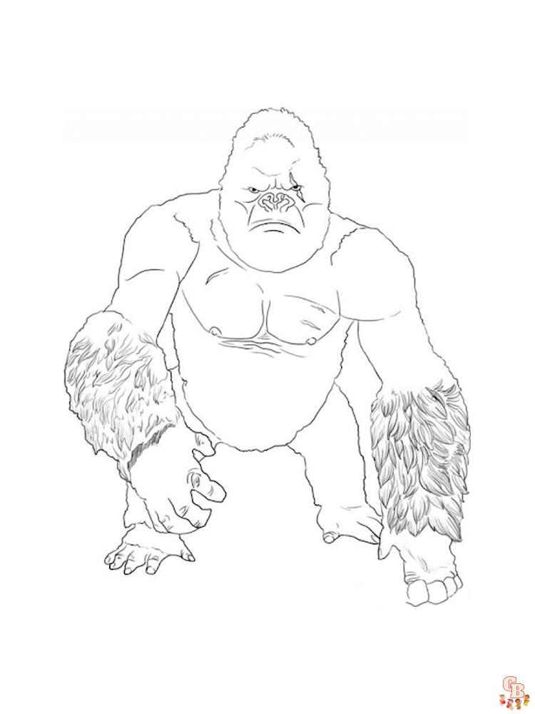 King Kong Coloring Pages 9