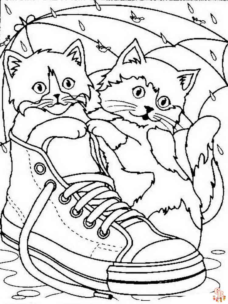 Kitten Coloring Pages 17