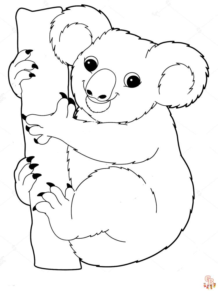 Koala Animal Coloring Pages 346