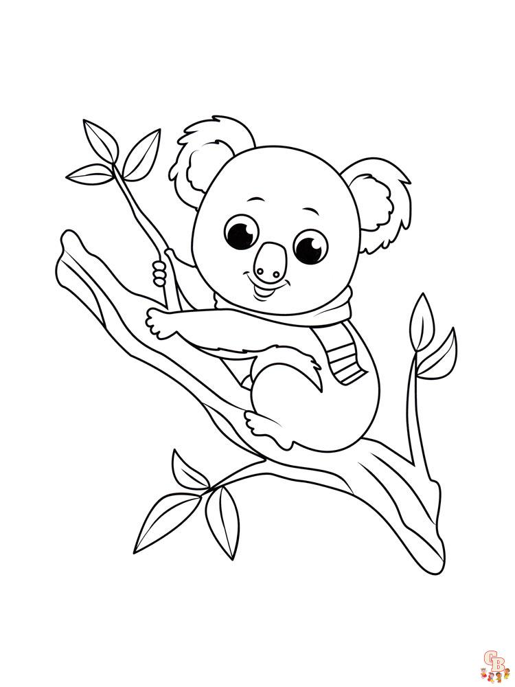 Koala Coloring Pages 1
