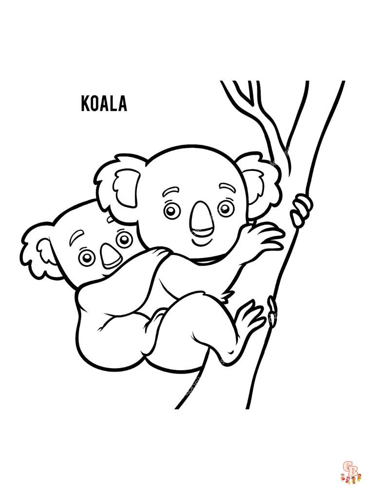 Koala Coloring Pages 10