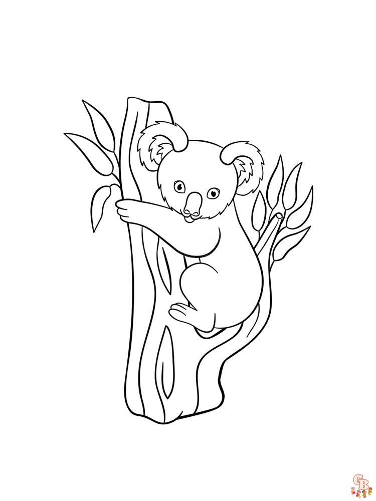 Koala Coloring Pages 12