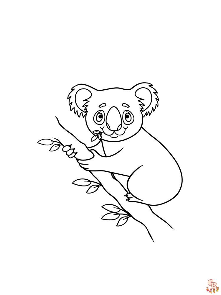 Koala Coloring Pages 4