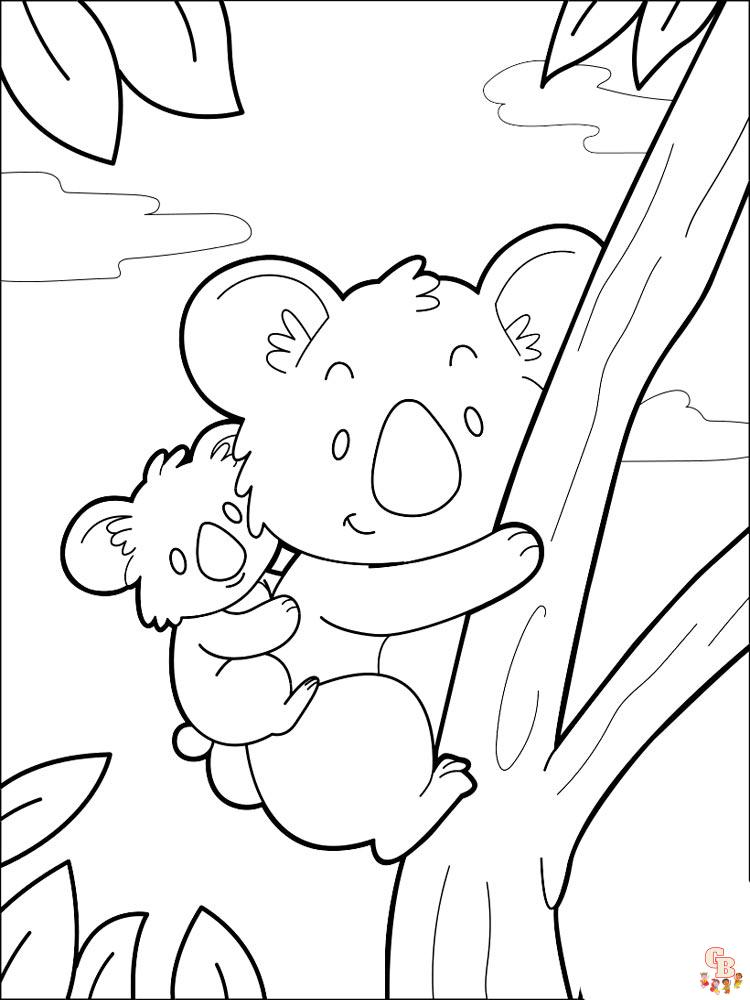 Koala Coloring Pages 7