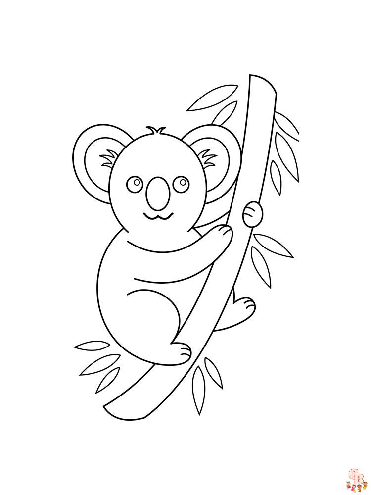 Koala Coloring Pages 8