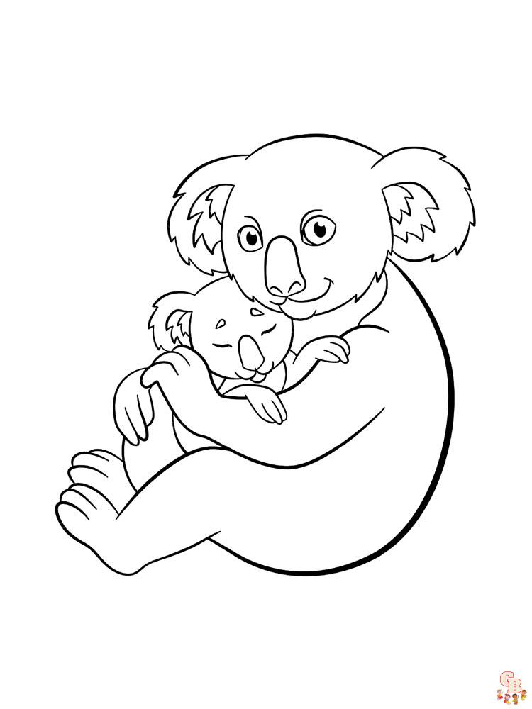 Koala Coloring Pages 9