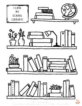 Library Coloring Pages 6