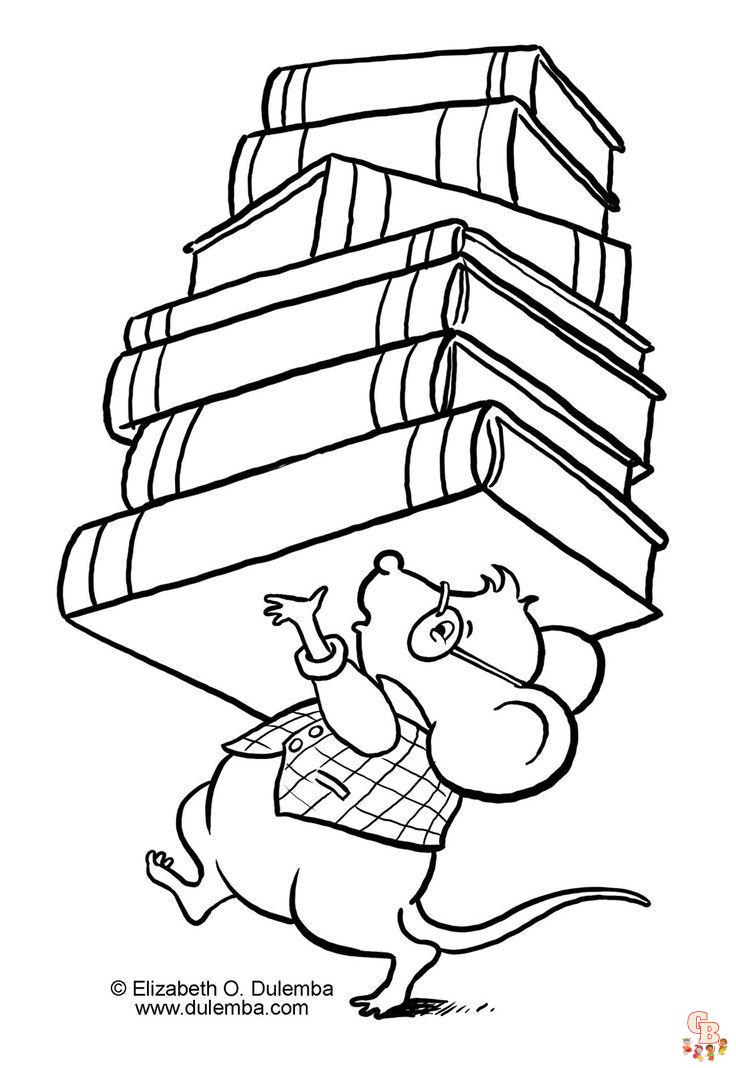 Library Coloring Pages 7