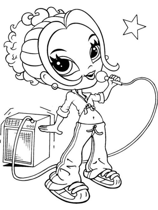 Lisa Frank Coloring Pages Free Printable - GBcoloring