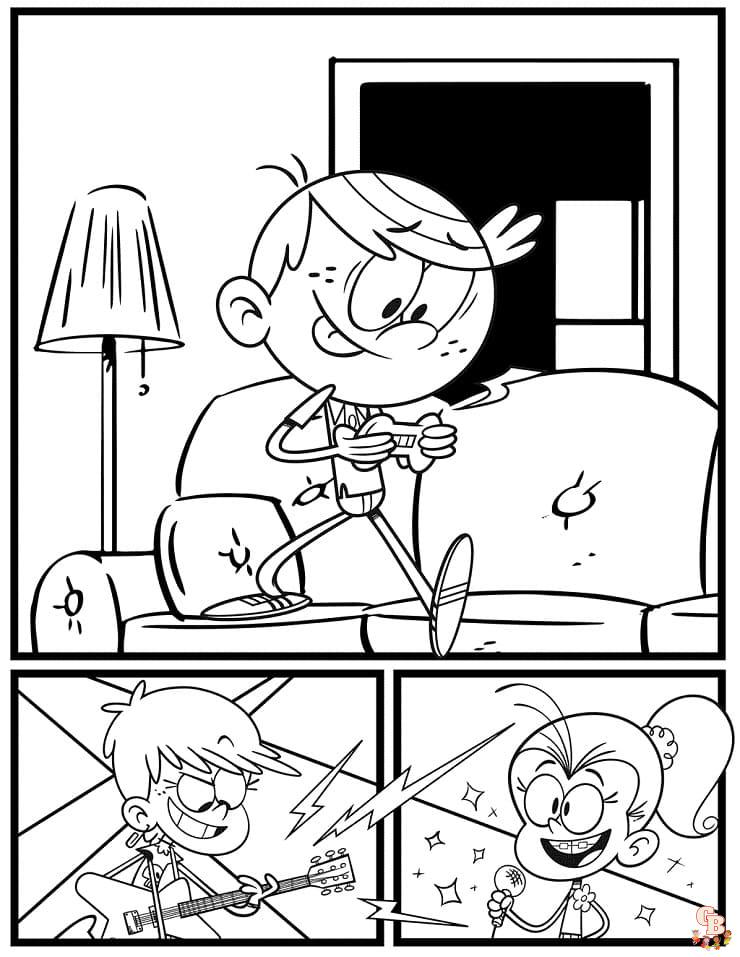 Loud House coloring pages 14