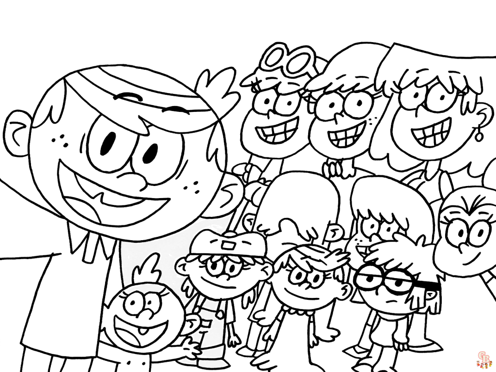 Free Printable Loud House Coloring Pages for Kids - GBcoloring