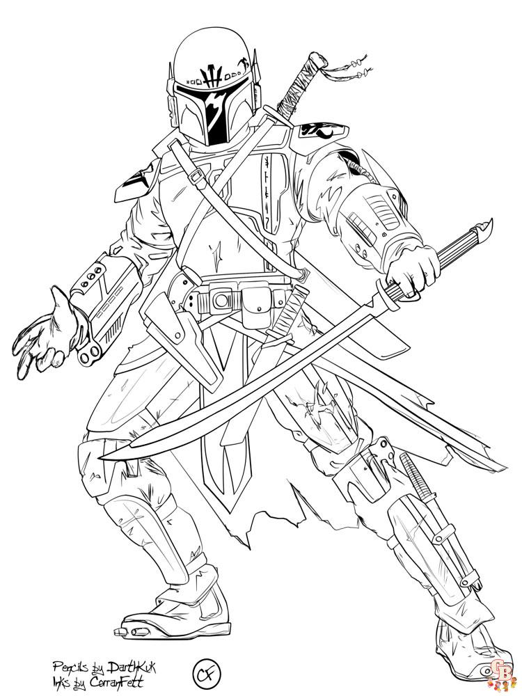 Free Printable Mandalorian Coloring Pages For Kids GBcoloring