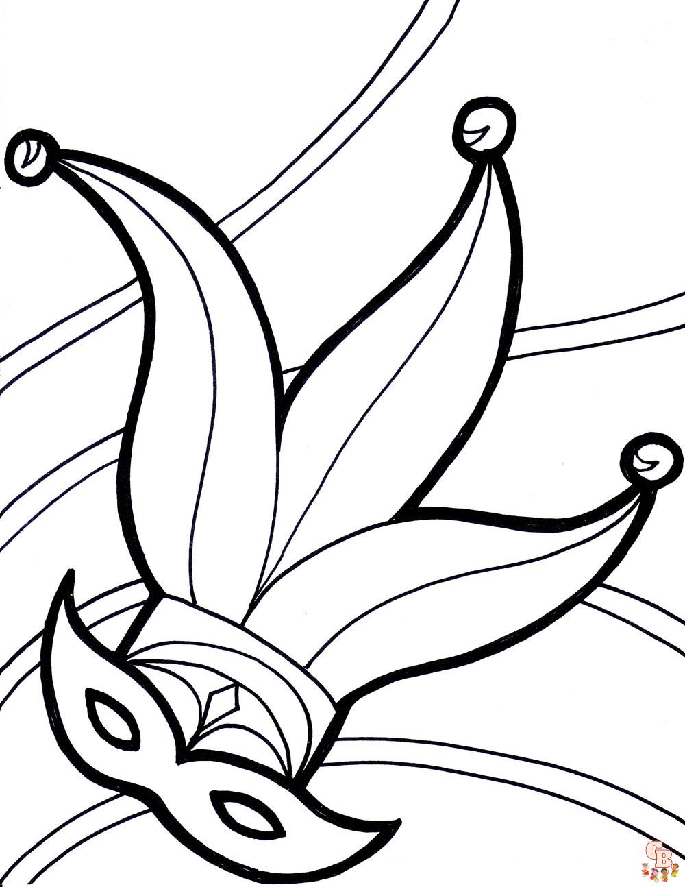 Mardi Gras coloring pages 10
