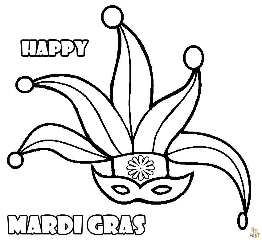 Mardi Gras coloring pages 11