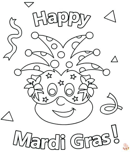 Mardi Gras coloring pages 13
