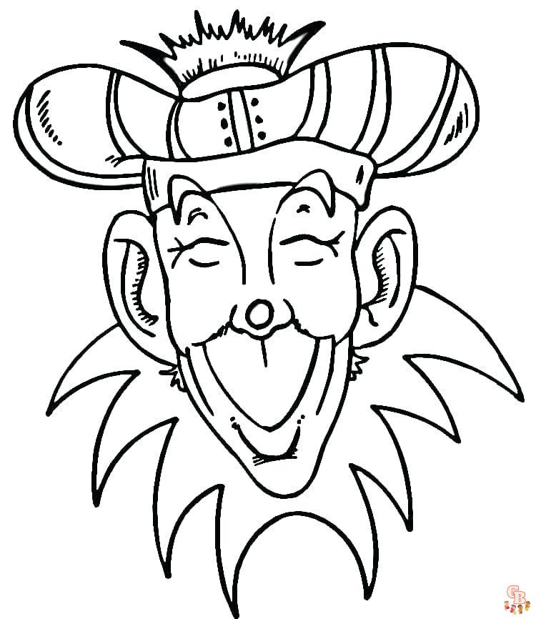 Mardi Gras coloring pages 14