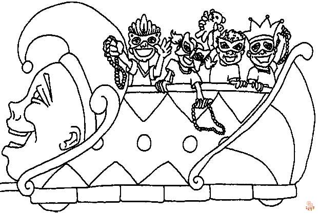 Mardi Gras coloring pages 15