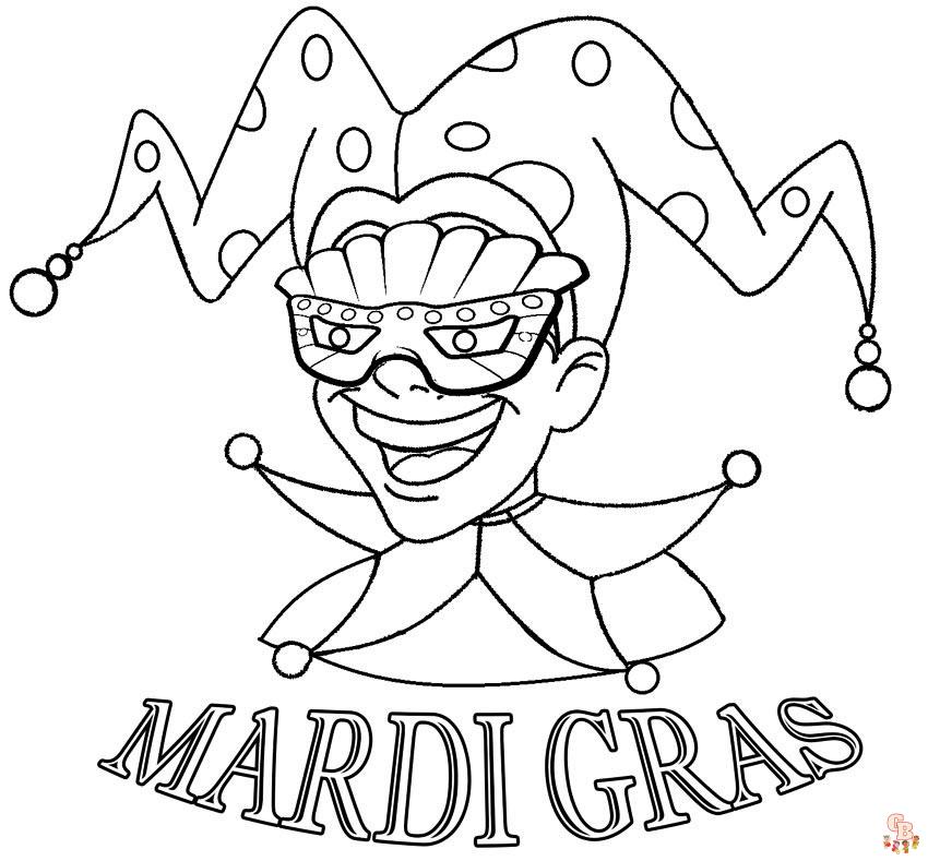 Mardi Gras coloring pages 16