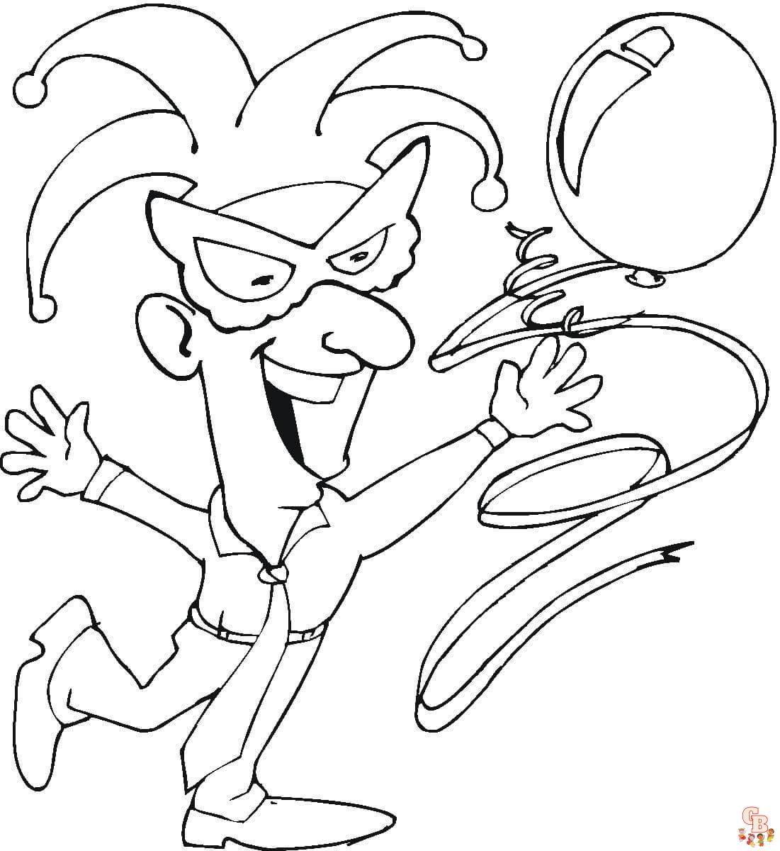 Mardi Gras coloring pages 18