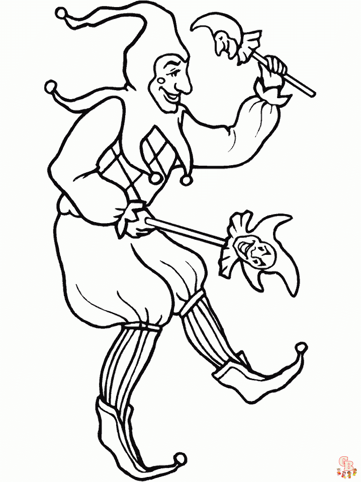 Mardi Gras coloring pages 3
