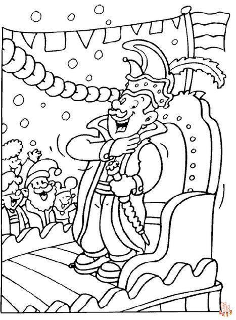 Mardi Gras coloring pages 4