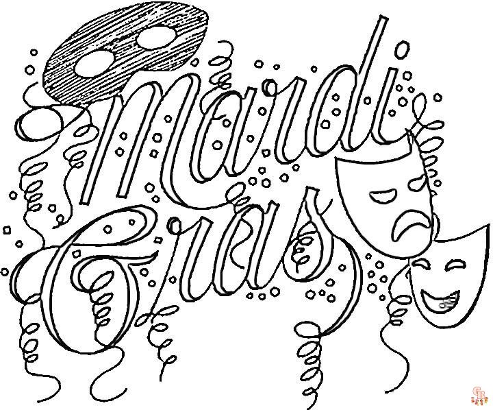 Mardi Gras coloring pages 5